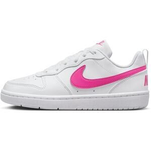 NWT Nike girl Court Borough Low Recraft Big Kid Shoes,White/Laser Fuchsia Sz 6.5